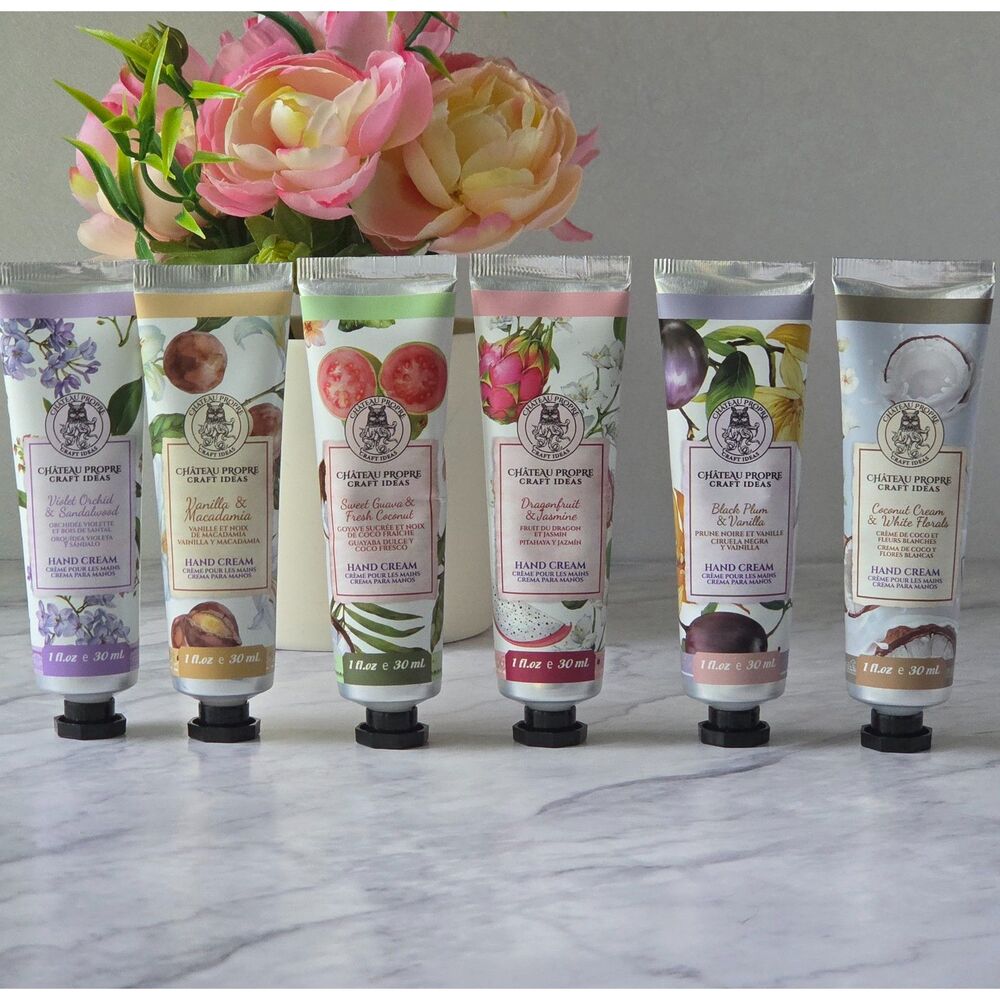 Chateau Propre Hand Cream Complete 6 Piece Scent Collection 1 oz